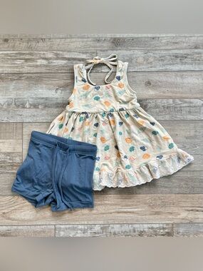 Jane + Jo Girls Jo Tunic Set in Seashells Size 18 Months